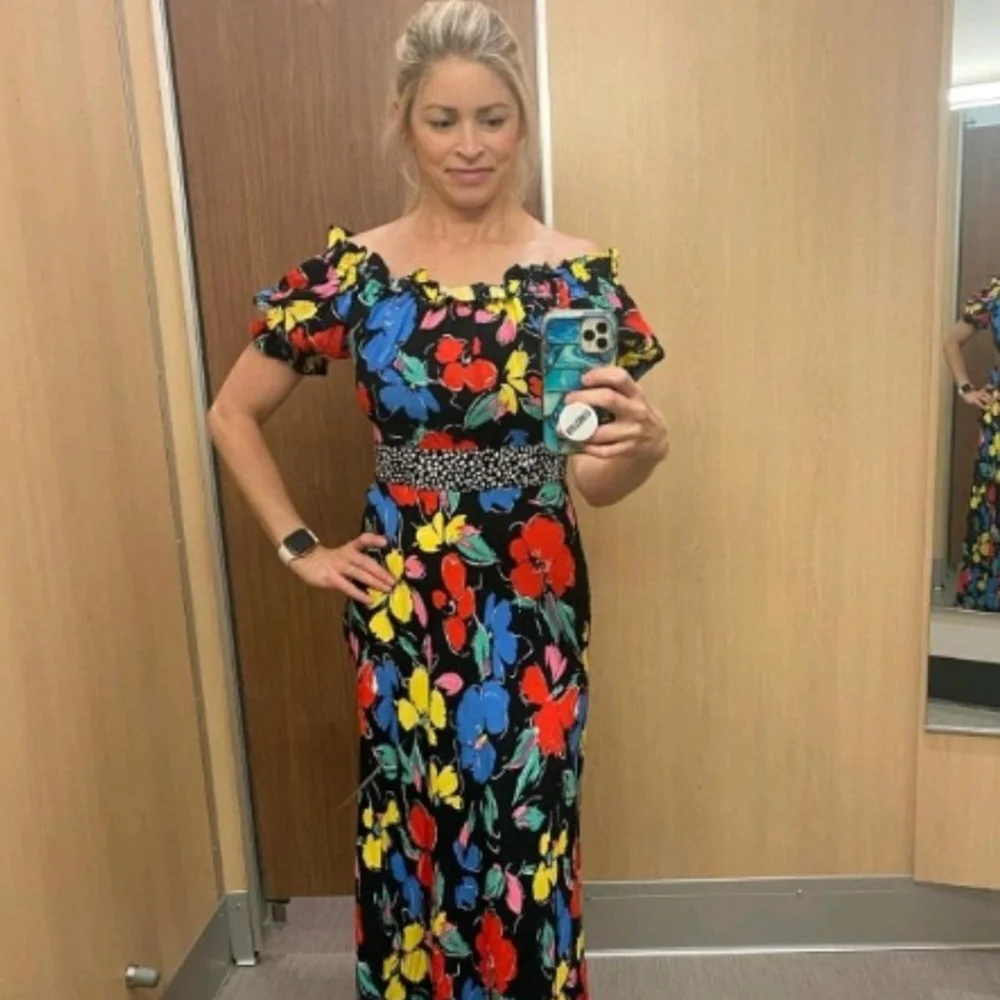 Floral puff sleeve rixo dress - Picture 3 of 3